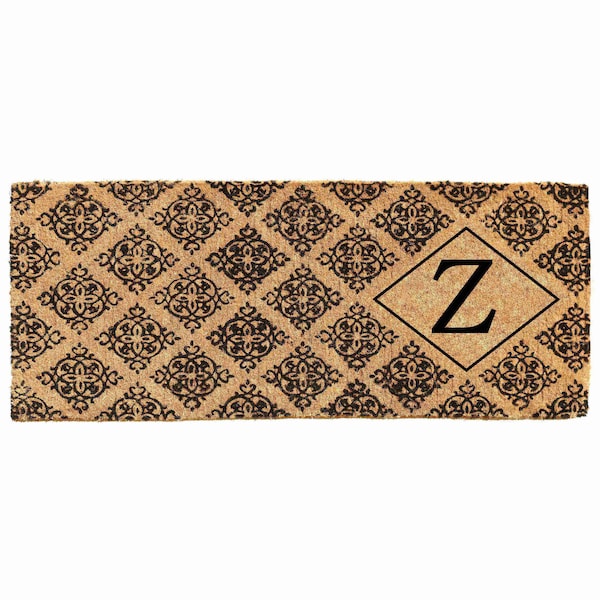 Calloway Mills Monogram Door Mat, Black, Natural, 18 in W x 46 in L 103331846Z - main